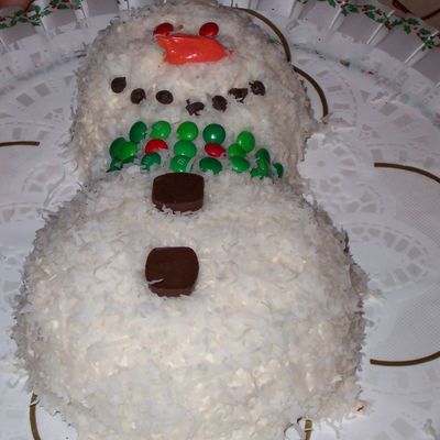 Snowman Cake