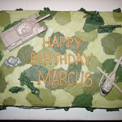 Army Theme Cake