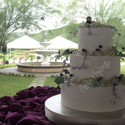 Fruits & Flowers Wedding Cake