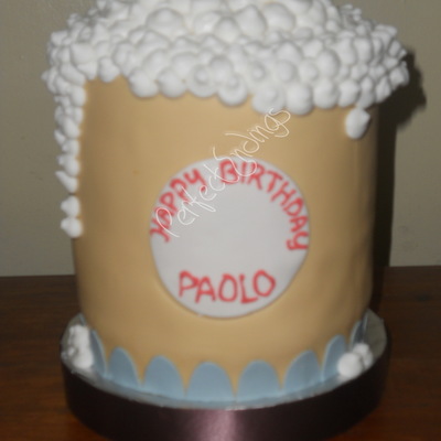 22Nd Beer Mug Birthday Cake