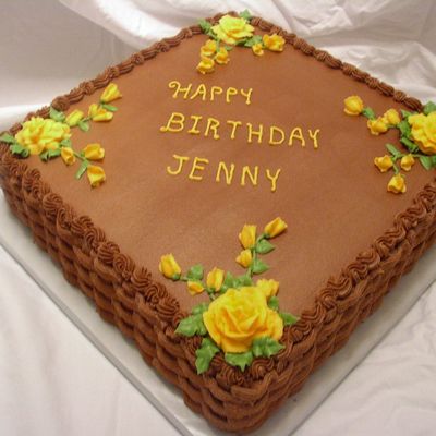 Basket Weave Birthday Cake