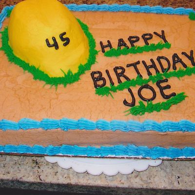Construction Worker's Birtday Cake