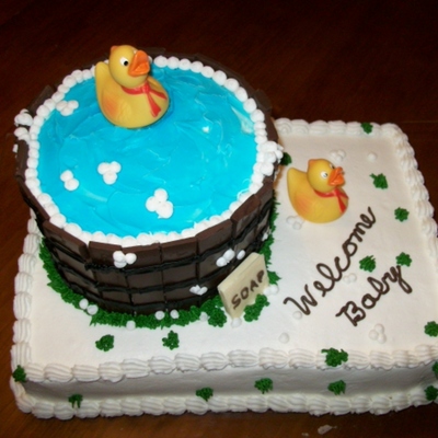 Tub Of Ducks Sheet Cake