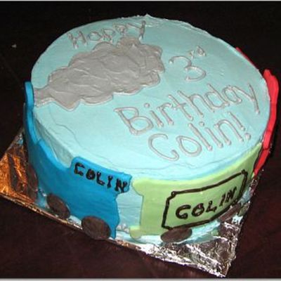 Train Birthday Cake