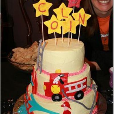 3Rd Birthday Fire Cake