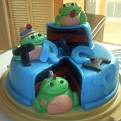 Frog Birthday Cake