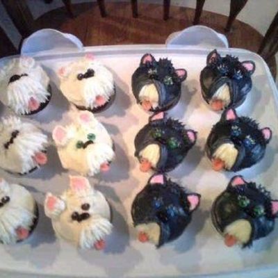 Schnauzer Cupcakes