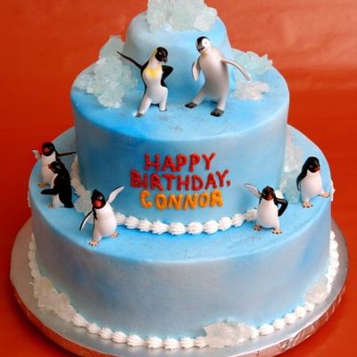 Happy Feet Birthday Cake