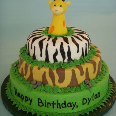Animal Print Giraffe Cake