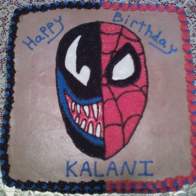 Venom/spidey Cake