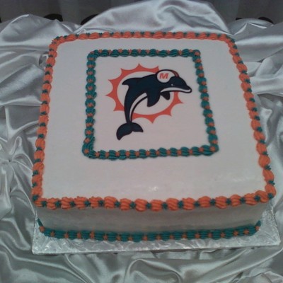 Miami Dolphins Grooms Cake