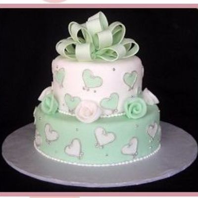 Mint Green Wedding Cake