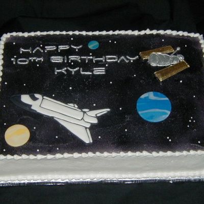 Space Birthday Cake..