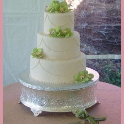 Orchid Wedding Cake