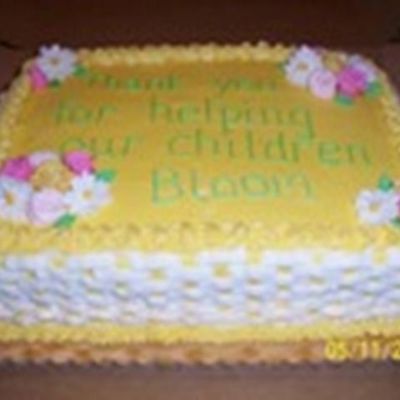 Teacher Appreciation Cake
