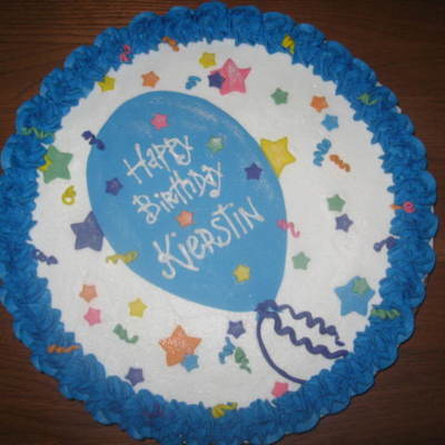 Balloon And Confetti Cake