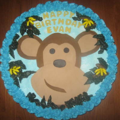 Monkey Birthday Cake