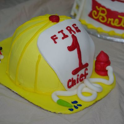 Fireman Helmet Smash Cake
