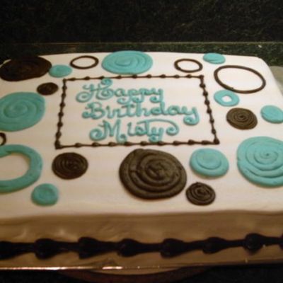 Brown And Teal Dots And Circles