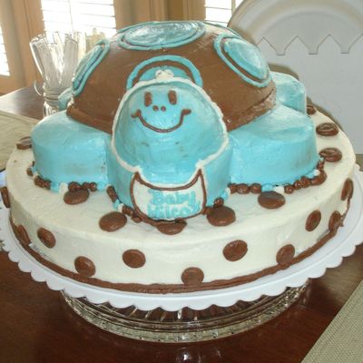 Baby Boy Turtle Cake
