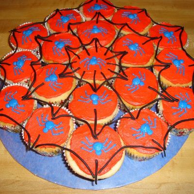 Spiderweb Cupcake Cake