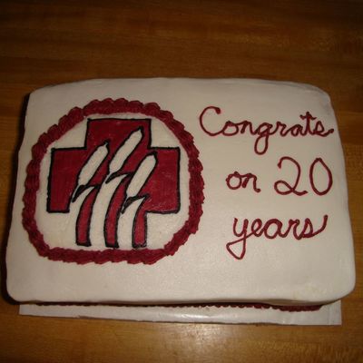 Co-Worker's 20Th Anniversary Cake