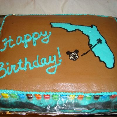 Florida Lover's Birthday Cake