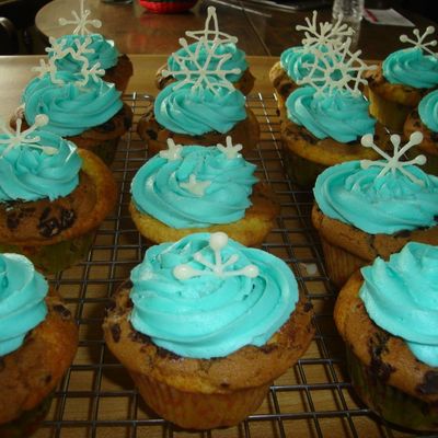 Snowflake Cupcakes