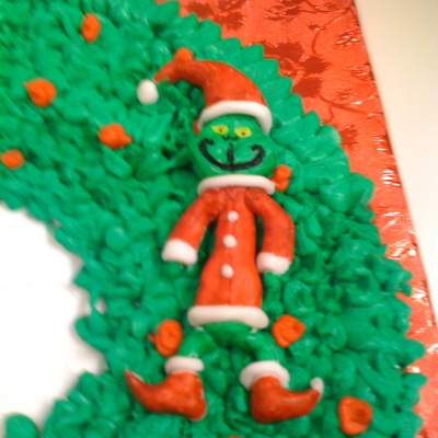 Christmas Wreath W/the Christmas Grinch