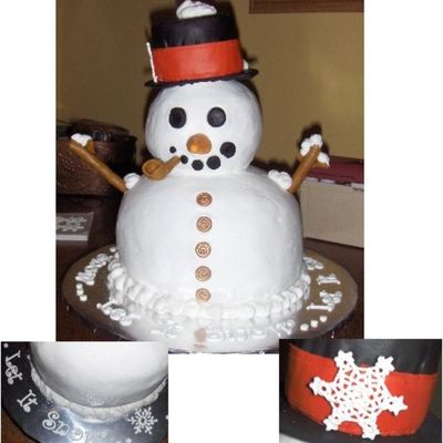 Snowman Cake