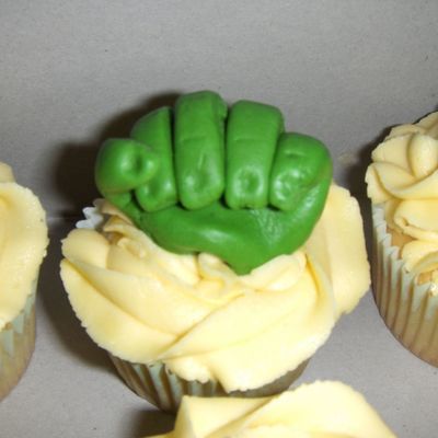 Incredible Hulk Cupcakes