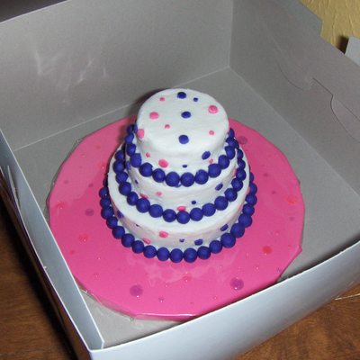 Birthday Dots Mini Cake
