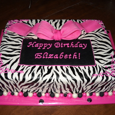 Zebra Print Birthday