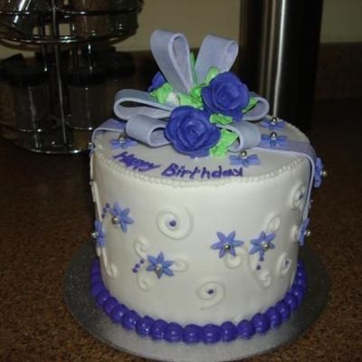 Purple Birthday Cake