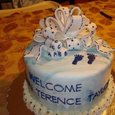 Baby Boy Shower Cake