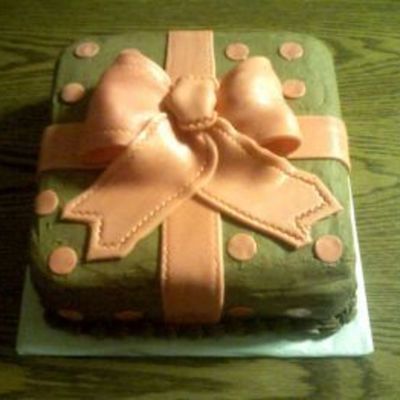 Fondant Bow With Polka Dots