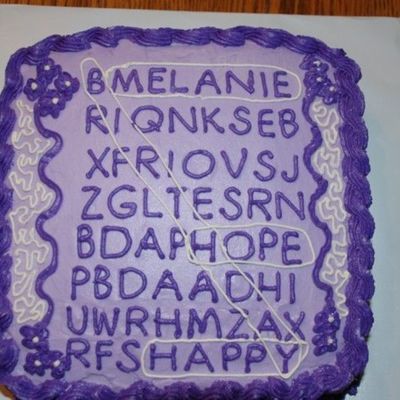 Word Search Cake