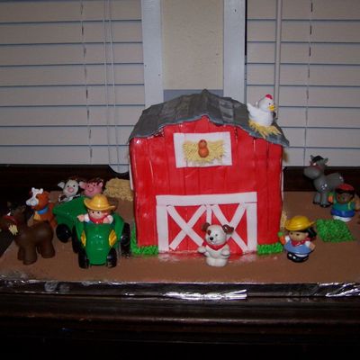 Barn Yard Sculpted Cake