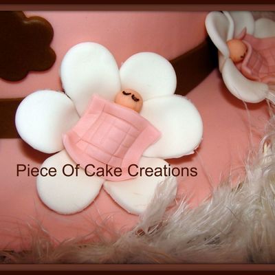 Another View Of Baby Shower Cake