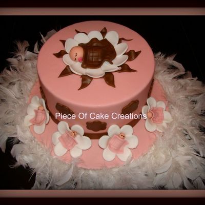 Pink And Brown Baby Shower