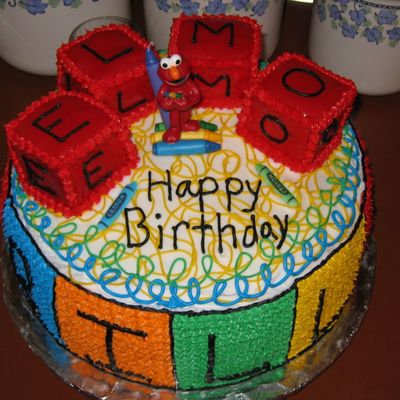 Elmo Birthday Cake