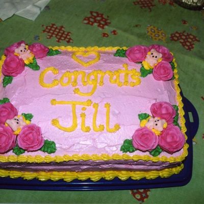 Little Girl Baby Shower Cake