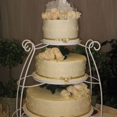 Another Picture Of My First Wedding Cake