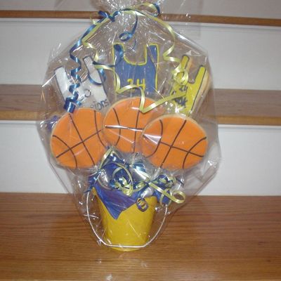 Basketball Cookie Bouquet