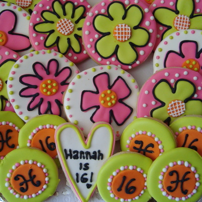 Sweet Sixteen Birthday Cookies