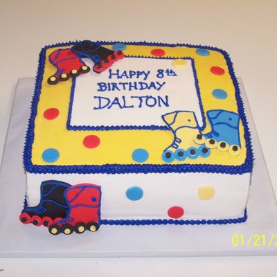 Square Roller Skate Cake
