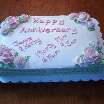 Anniversary Sheet Cake