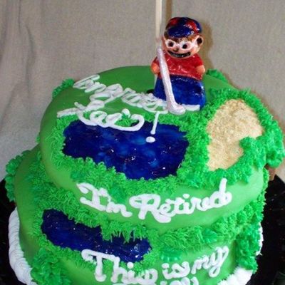 Retirement Golf Cake