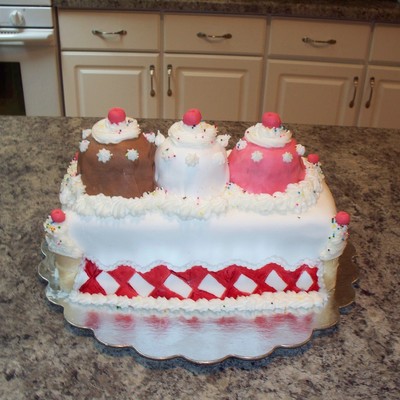 Ice Cream Sundae Cake