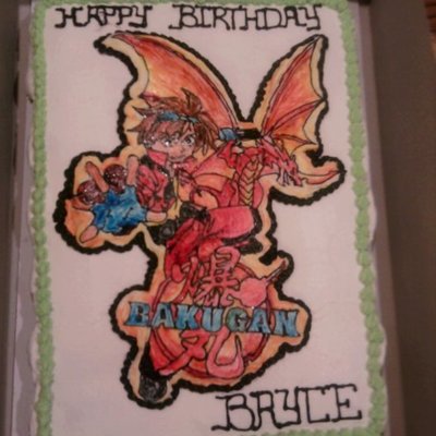 Bakugan Cupcake Cake
